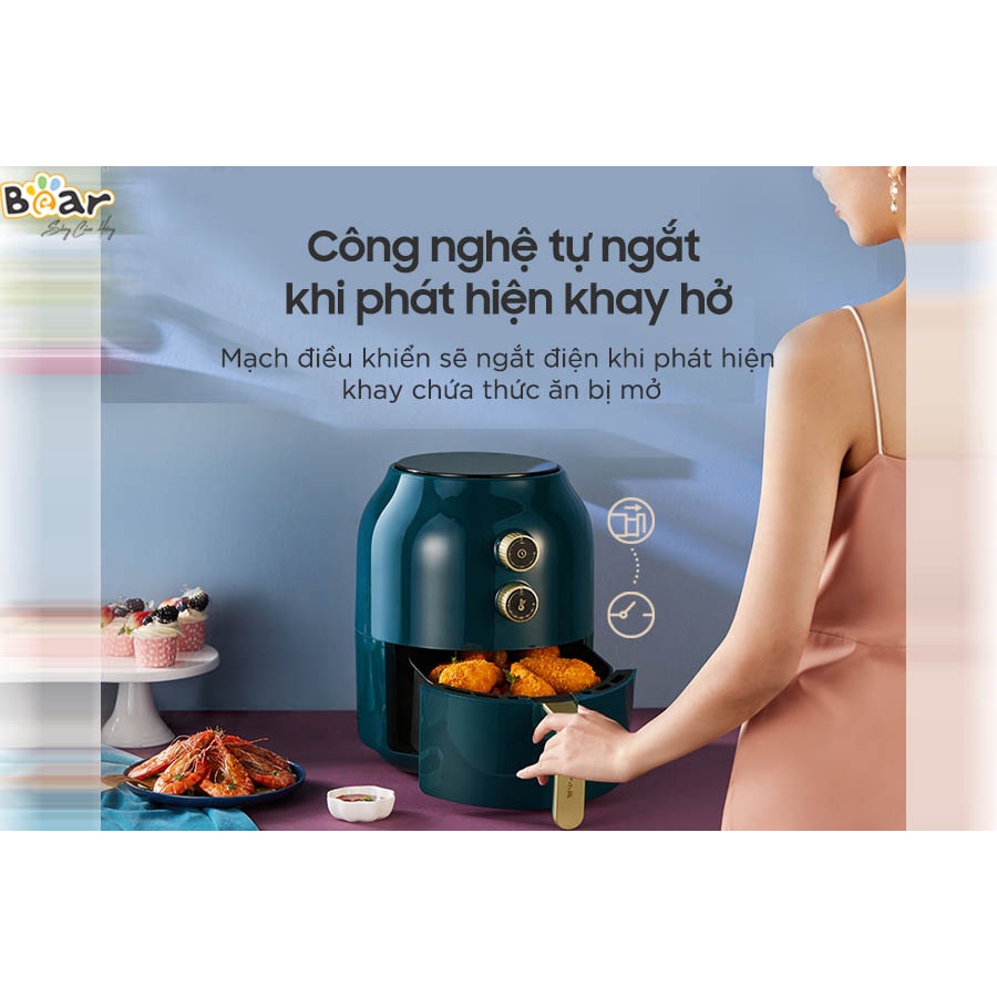 Nồi chiên không dầu 3,5l Bear SV-8083A trợ thủ đắc lực cho căn bếp của gia đình