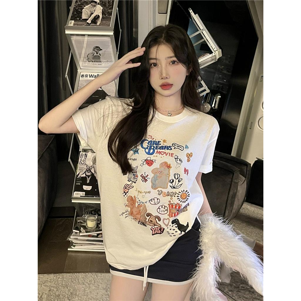 Áo Thun Ngắn Tay In Họa Tiết Thời Trang Mùa Hè 51287