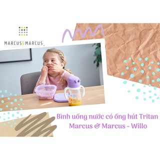 Bình uống nước Marcus & Marcus Willo cso ống hút