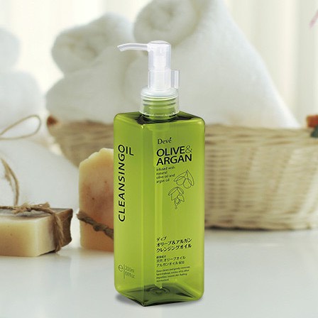 Dầu tẩy trang Olive Argan Deve 500ml Nhật Bản chuẩn Auth
