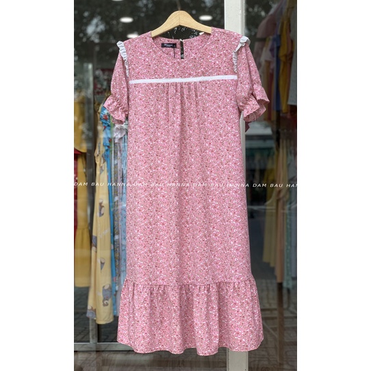 [Size 40 đến 85kg] Đầm bầu công sở voan 1 lớp mềm mát không nhăn co dãn nhẹ đường may kỹ có size 85kg tùng đuôi cá