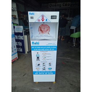 Máy khử trùng rửa tay sát khuẩn và đo thân nhiệt không tiếp xúc