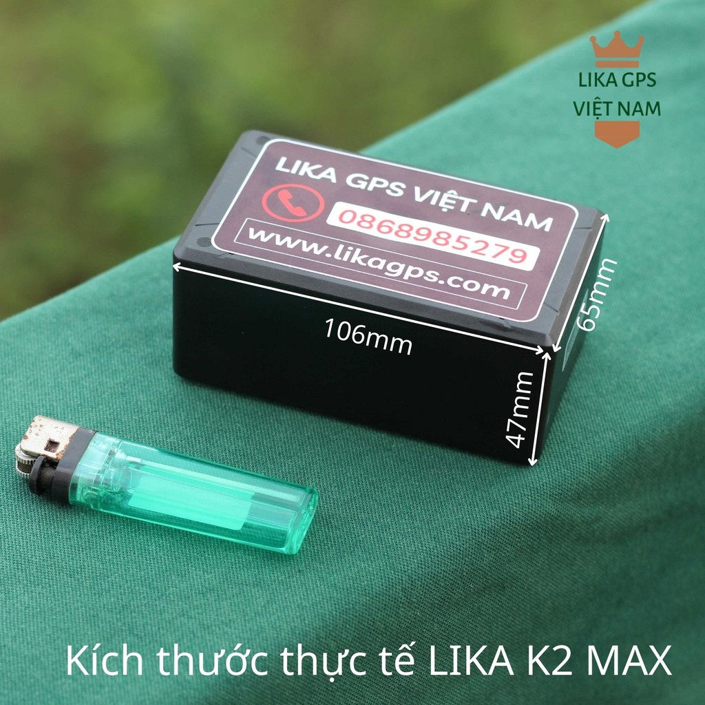 Thiết bị định vị không dây ô tô xe máy dùng pin LIKA K2, K2 ECO, MAX, LIKA K9 độ chính xác cao - bảo hành 12 tháng