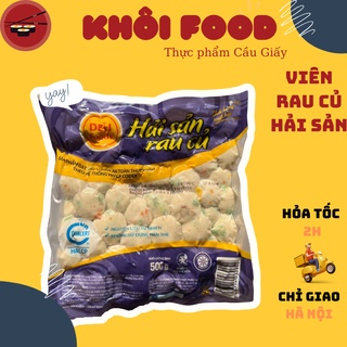 Cá viên chiên vị rau củ hải sản làm viên chiên, xiên que, thả lẩu, ăn vặt ngon rẻ, dinh dưỡng