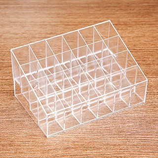 [RẺ NHẤT SHOPEE] KHAY ĐỰNG SON TRONG SUỐT 24 Ô