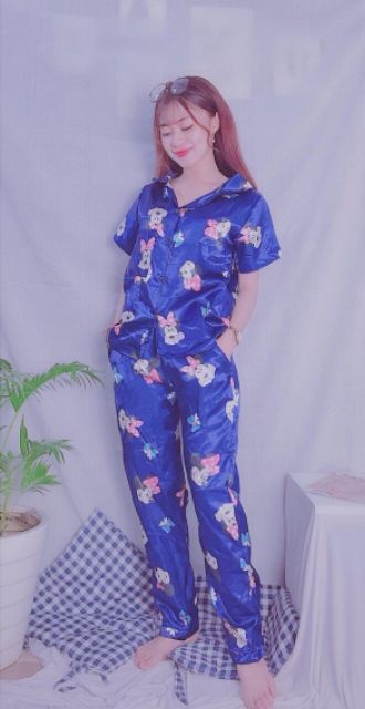 Bộ pijama phi bóng quần dài size dưới 55kg