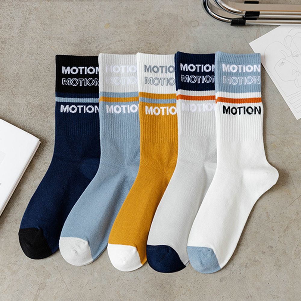 Đôi vớ thể thao bằng vải cotton mềm mại thoáng khí họa tiết sọc đơn giản cho nam