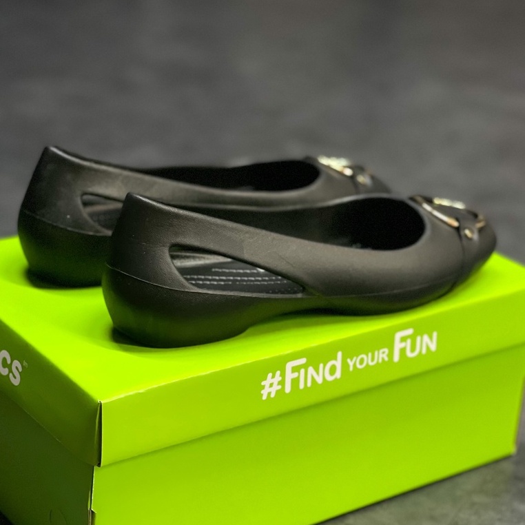 Giày Crocs Búp Bê Sloane Embellished Chính Hãng, Đúc Nguyên Đôi, Giày Đi Mưa Size 35 36 37 38 39 - Sấu Vui Vẻ