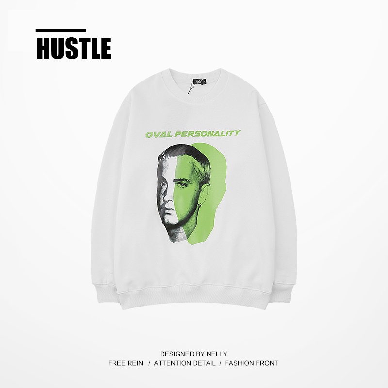 Áo Nỉ Sweater Nelly - Eminem, Áo nỉ dài tay nam nữ phong cách Streetwear