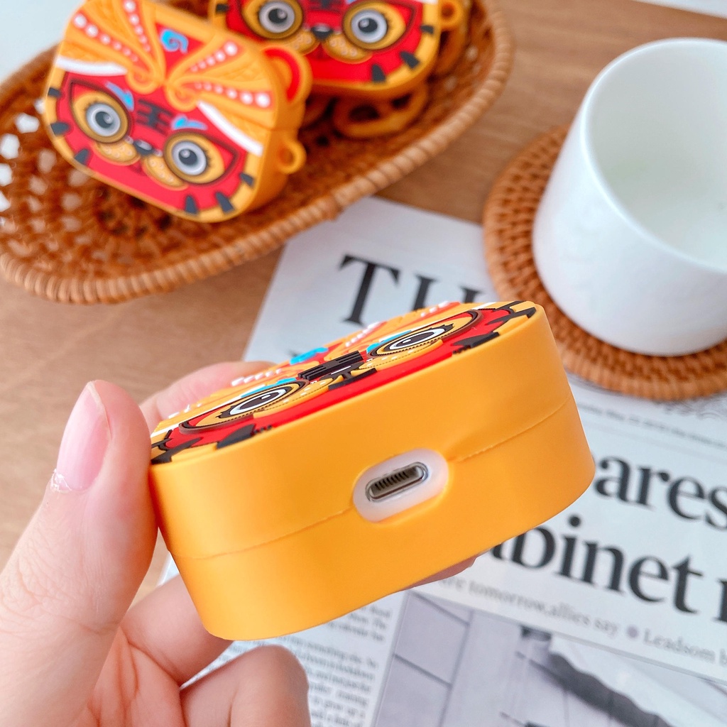 Cute Lucky Tiger Silicone Headphone Case compatible AirPods3 case for compatible AirPods(3rd ) Silicone Headphone Case 2021 New compatible AirPods3 Headphone Case for compatible AirPodsPro case compatible AirPods2gen case