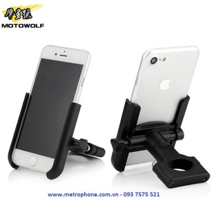 GIÁ ĐỠ ĐIỆN THOẠI CNC GẮN GIĐÔNG MOTOWOLF MẪU THU GỌN