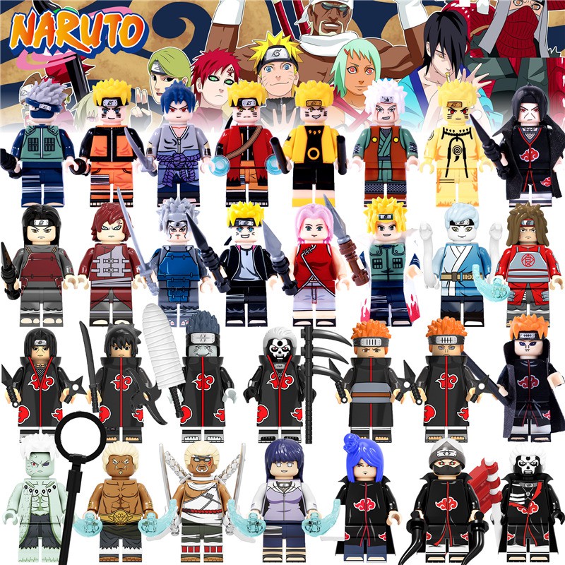 Đồ chơi xếp hình Naruto Uchiha Itachi Sasuke cho trẻ em