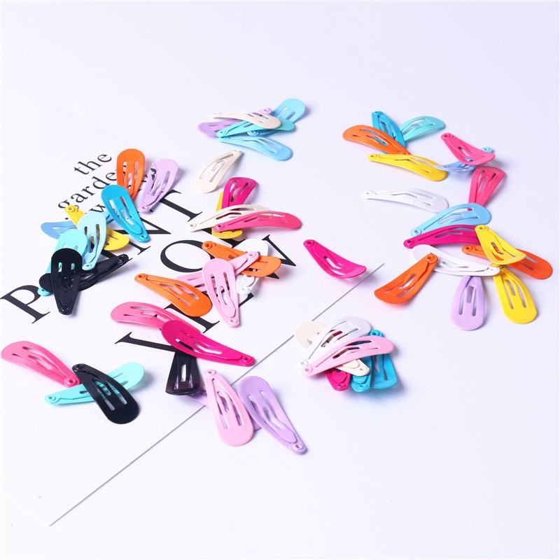 Set 50 kẹp tóc Haimeikang nhỏ màu kẹp phong cách Hàn Quốc thời trang