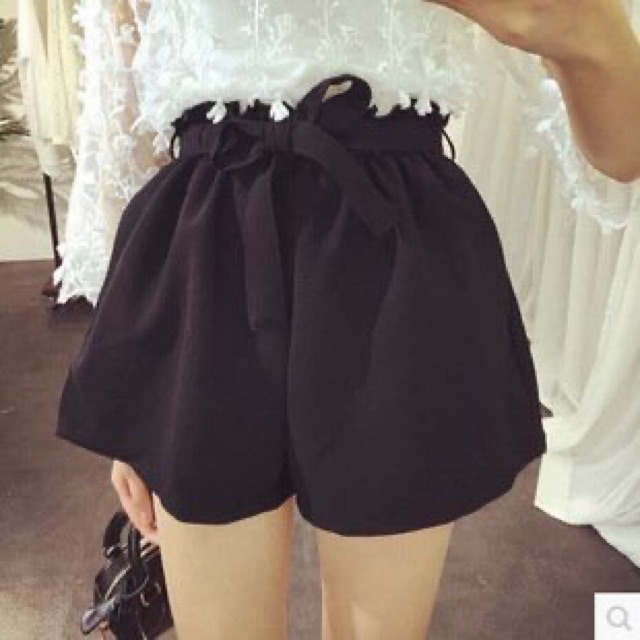 Quần short lưng thun kèm dây cột, hình thật ảnh sàn