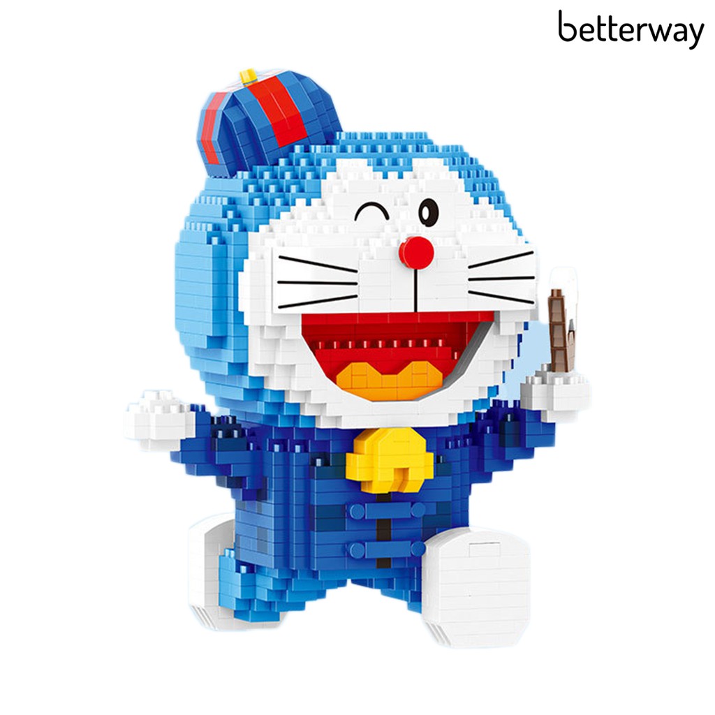 1 Bộ Đồ Chơi Lắp Ráp Mô Hình Doraemon Không Độc Hại Nhiều Màu Sắc Cho Bé