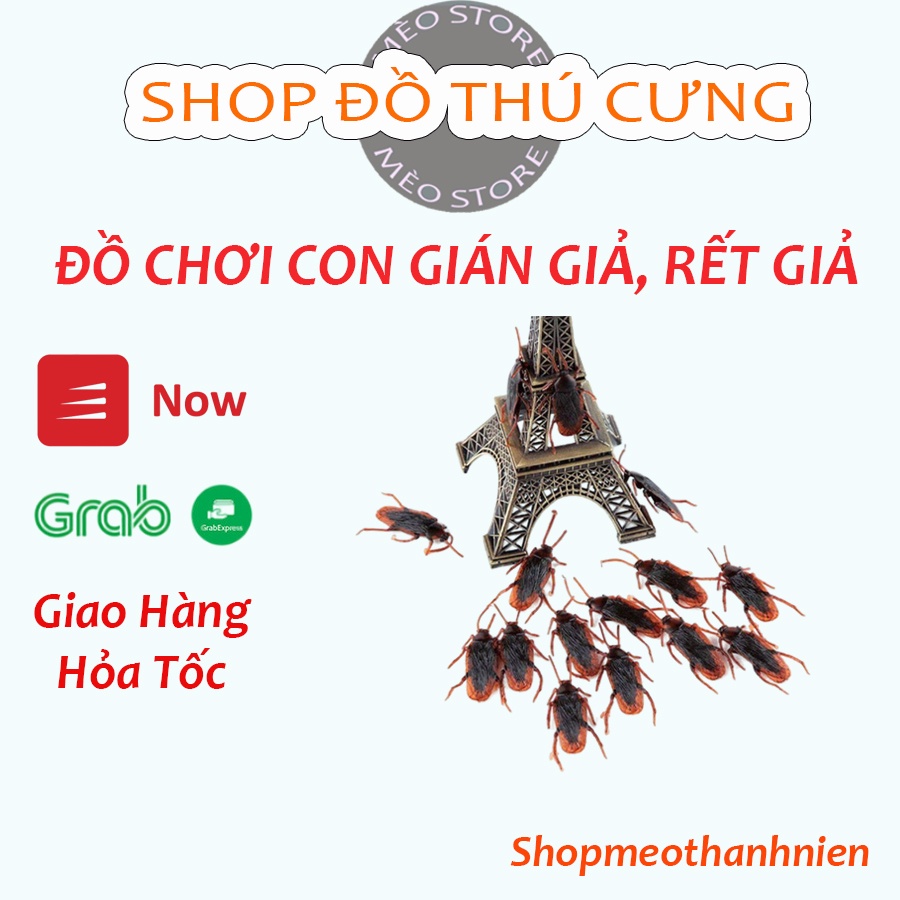 Con gián giả, rết giả, đồ chơi cho mèo, thú cưng, đồ chơi khăm