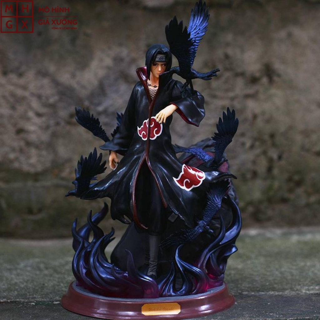 Mô hình Naruto ITACHI Akatsuki hắc hỏa dáng đứng cực ngầu . Cao 29cm , nặng 1kg . Figure naruto , mô hình giá xưởng