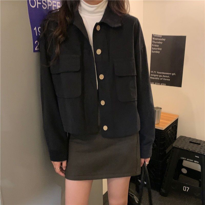 [Order] Áo khoác túi hộp ulzzang dáng ngắn thời trang (ảnh thật) | BigBuy360 - bigbuy360.vn