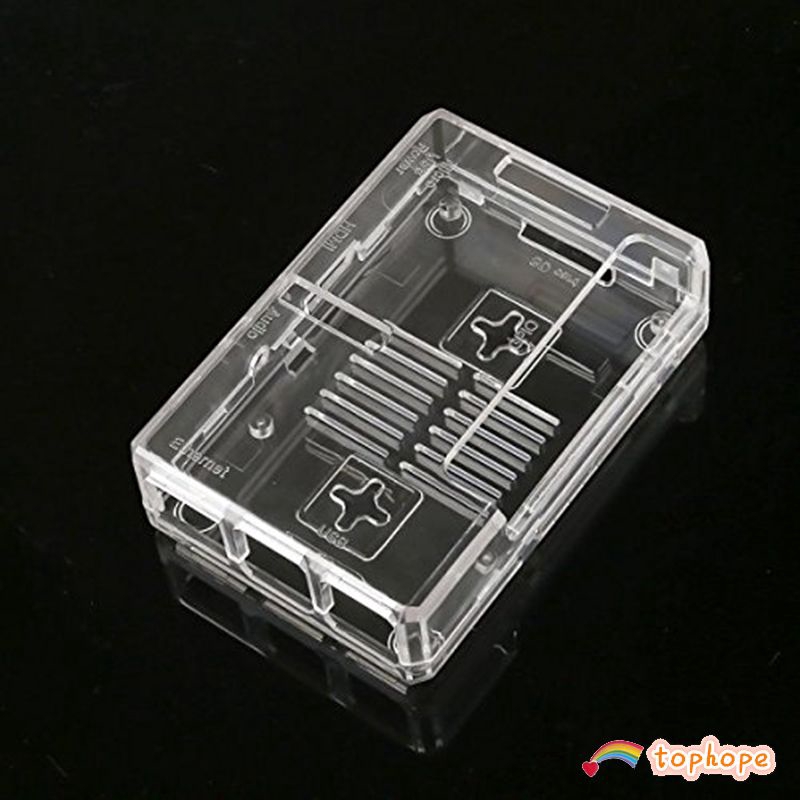 Vỏ nhựa ABS trong suốt cho máy tính một mạch Raspberry Pi Model B+ 3