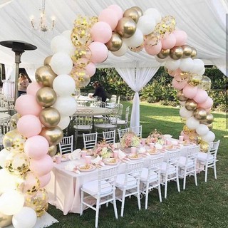 SET 100 bóng kết 4 màu trang trí tiệc