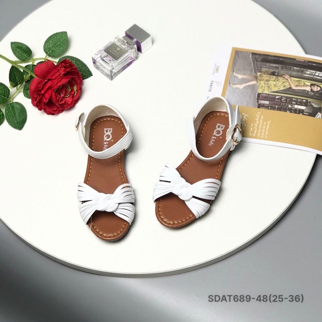 Sandal bé gái BQ 25-36 ❤️FREESHIP❤️ Sandal bé gái quai đan bít gót SDAT689-48