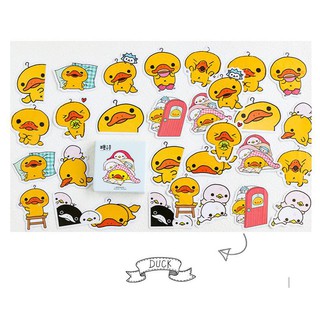 Sticker dán trang trí DIY Vịt lười siêu xinh