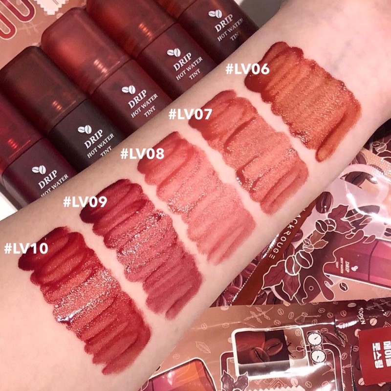 Son tint siêu lì, lâu trôi Black Rouge Mara / Drip Hot Water Tint
