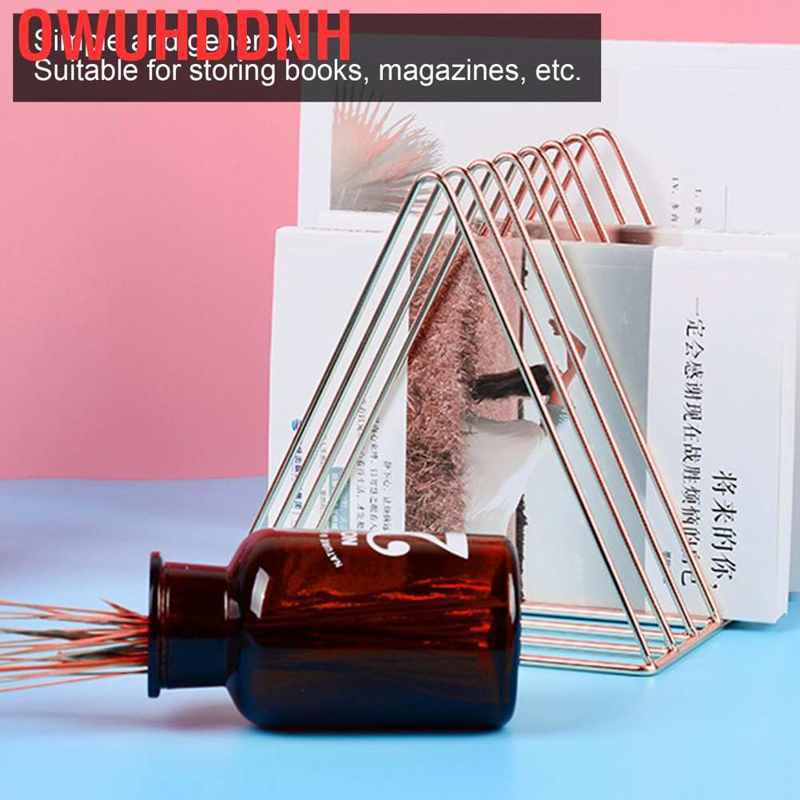 Giá Sách Để Bàn Hình Tam Giác Màu Vàng Hồng | BigBuy360 - bigbuy360.vn