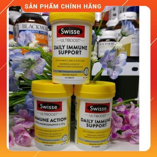 [100% XÁCH TAY ÚC] Viên uống tăng cường miễn dịch đề kháng SWISSE DAILY IMMUNE 60 VIÊN
