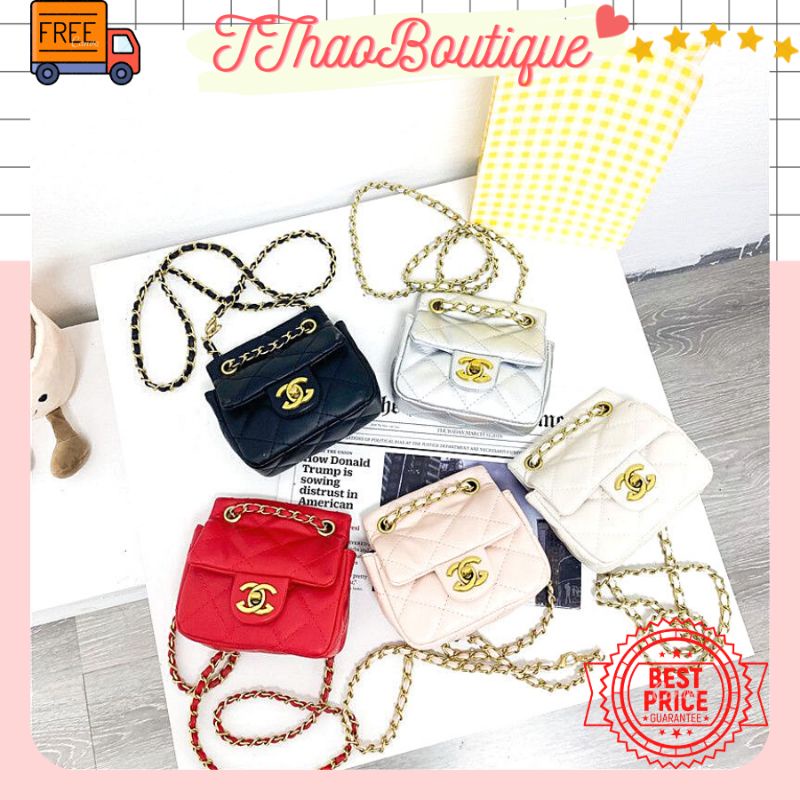 Túi Bé Gái Chần Ô, Túi Mini Nữ Thời Trang Sang Chảnh