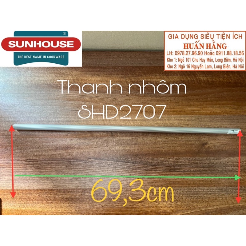 Chính hãng Thanh nhôm khung tủ sấy quần áo Sunhouse SHD2707