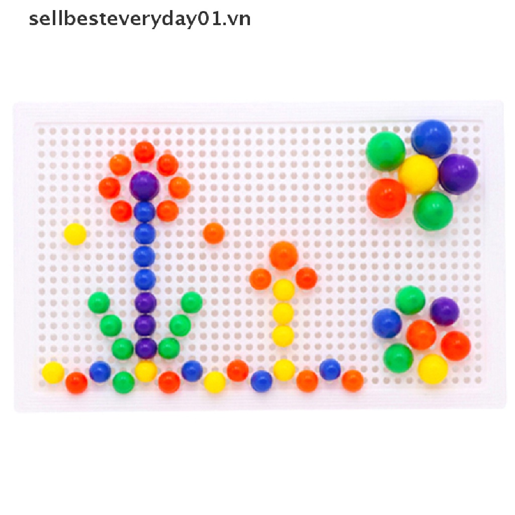 1 Bộ Đồ Chơi Xếp Hình Cây Nấm Bằng Nhựa Cho Bé