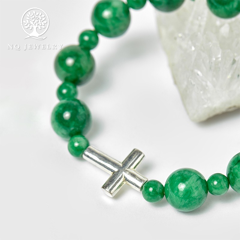Vòng Mân Côi - Chuỗi Mân Côi Màu Xanh Lá NQ Jewelry