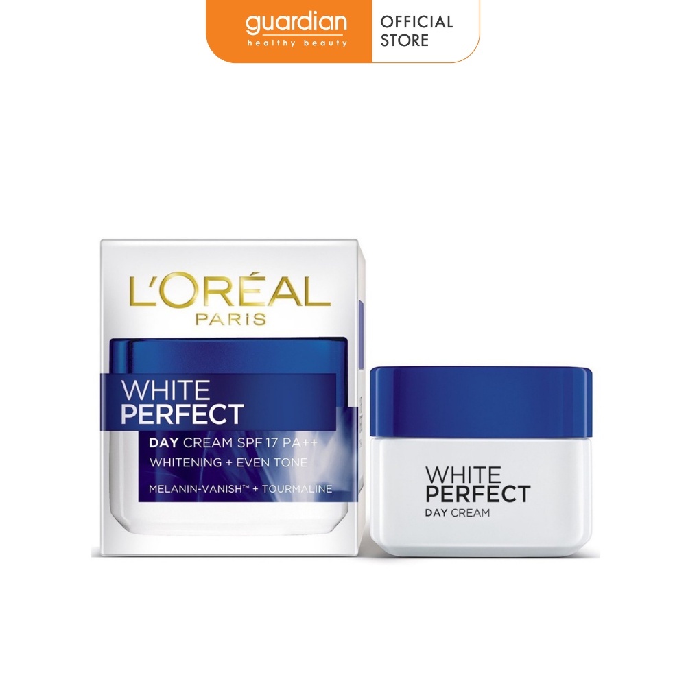 Kem dưỡng da trắng mượt đều màu ban ngày L’Oreal Paris White Perfect Day Cream SPF17 PA++ 50ml