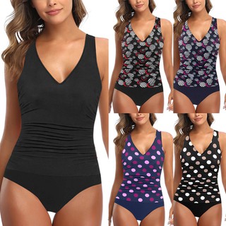 Áo Tắm Tankini Họa Tiết Hoa Văn Có Size Lớn