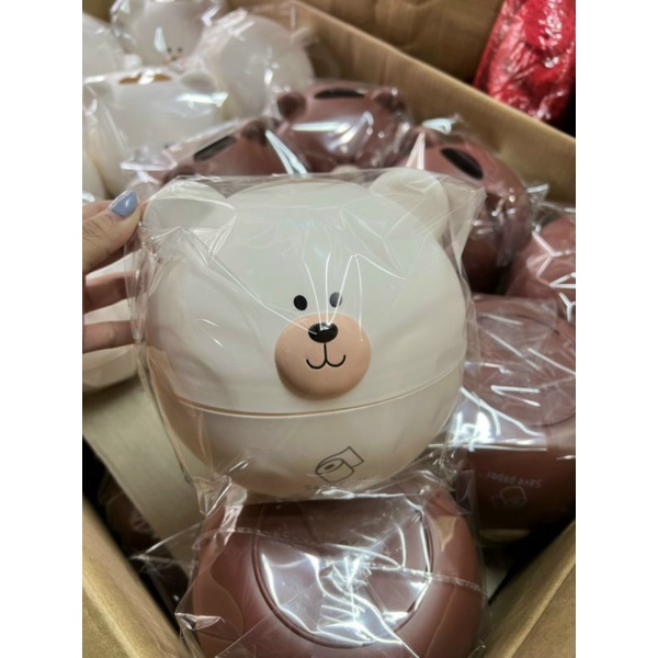 Hộp đựng giấy hình gấu nâu/ trắng, hình lợn siêu cute, Hộp đựng giấy cuộn siêu xinh