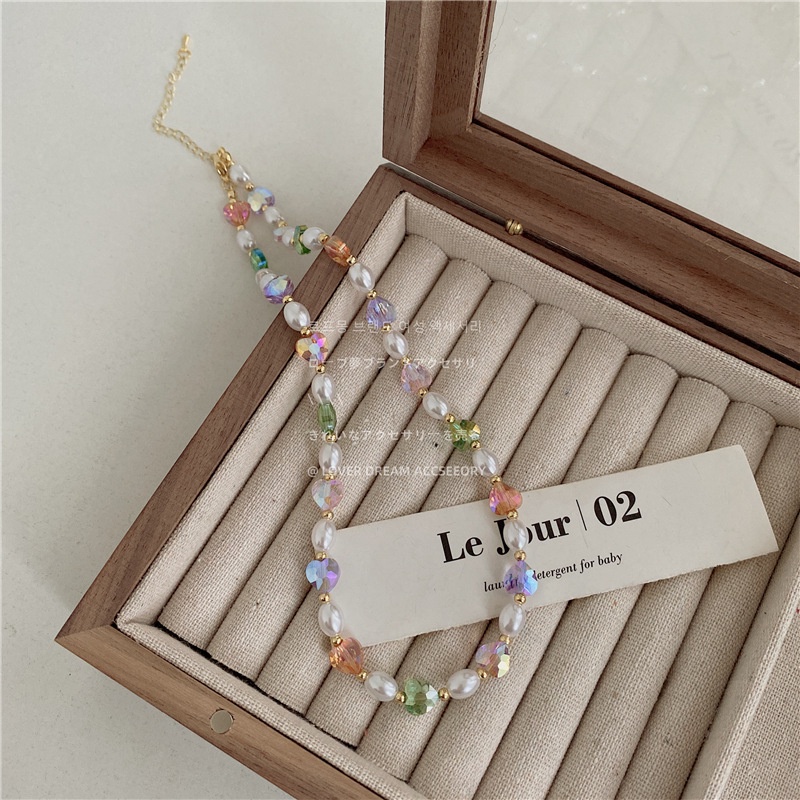 Vòng Cổ Xương Quai Xanh Ngọc Trai Phát Sáng Phong Cách Ngọt Ngào Dễ Thương Phong Cách Hàn Quốc Cho Nữ