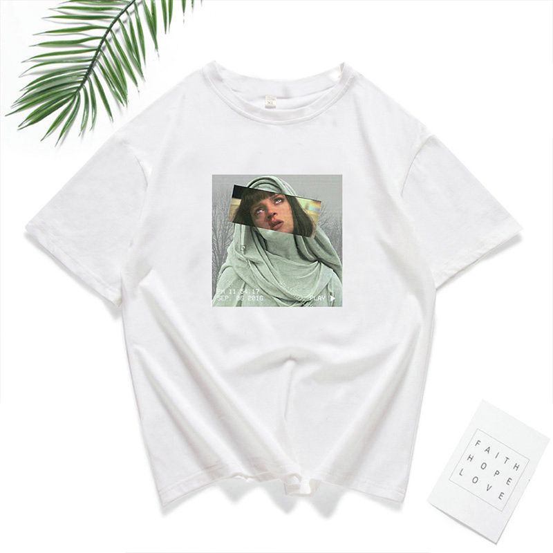 Xiangbao Áo Thun Tay Ngắn In Hình Tranh Vẽ Nổi Tiếng Vui Nhộn Mùa Hè Cho Nữ