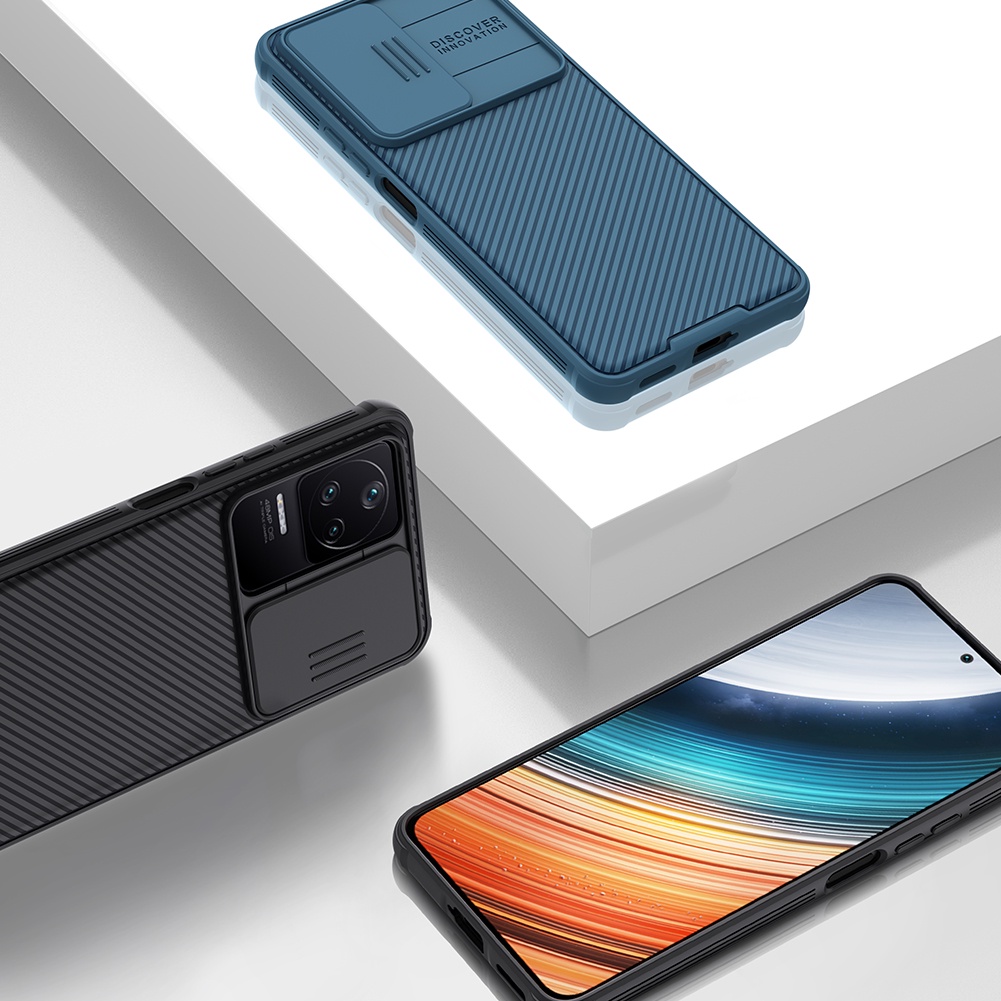 Ốp điện thoại NILLKIN bằng TPU + PC kiểu trượt bảo vệ camera cho Xiaomi Poco F4