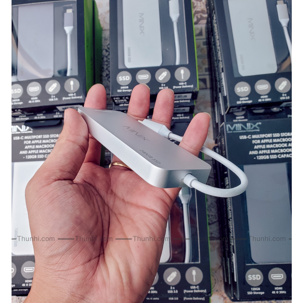 MINIX NEO Storage - ổ cứng tương thích với Macbook, Hub USB-C tích hợp ổ cứng SSD 120Gb/240Gb