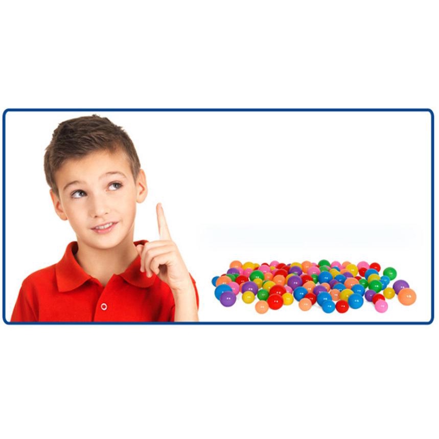 Combo 100 quả bóng nhựa mềm nhiều màu cho bé chơi nhà bóng lều quây hàng Việt Nam