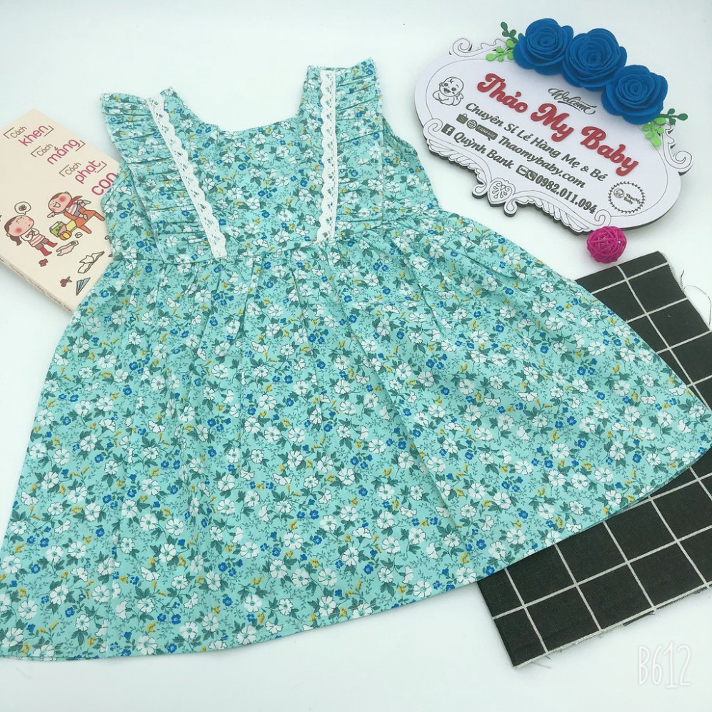 Váy/Đầm Hoa nhí cho bé gái 7-15kg phong cách Hàn Quốc