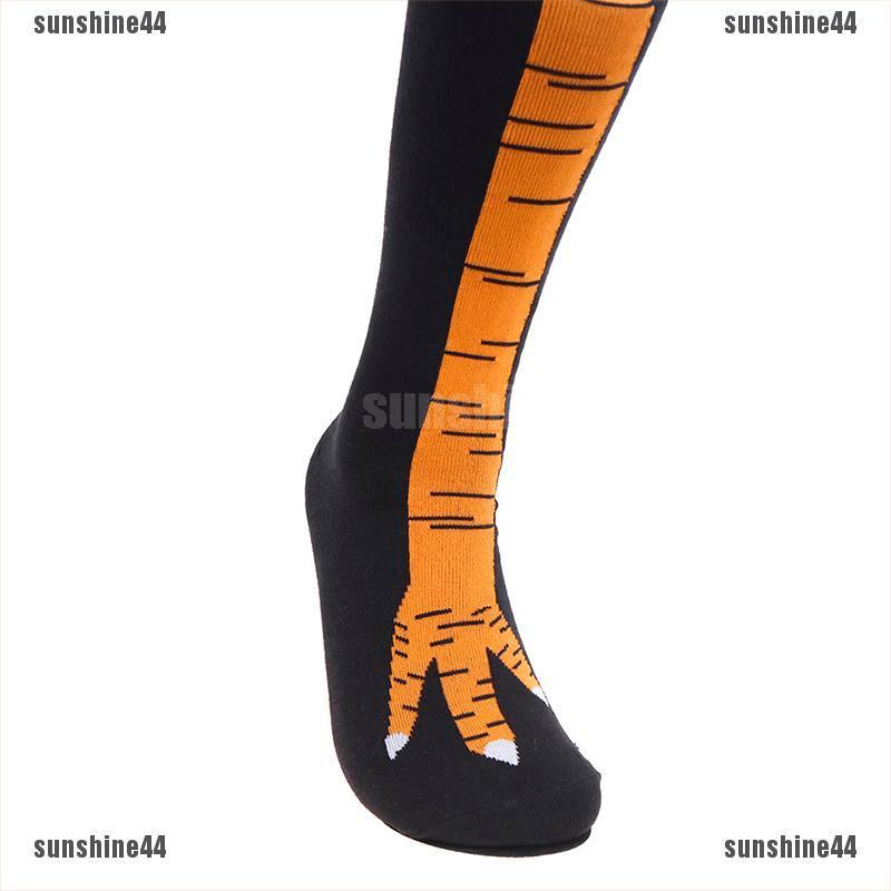 (sunshine44) Vớ Dài Trên Đầu Gối Thời Trang Hình Chân Gà
