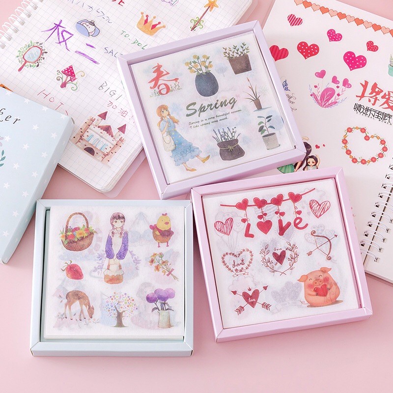 📌 hộp 20 hình dán sticker trang trí sáng tạo