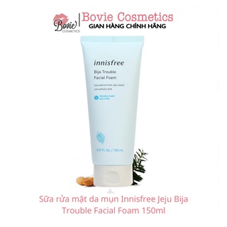 Sữa rửa mặt da mụn Innisfree Jeju Bija Trouble Facial Foam 150ml
