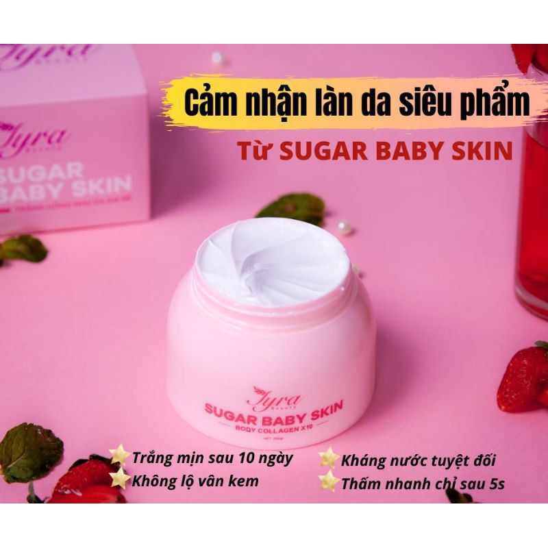 BODY COLLAGEN X10 TYRA SUGAR BABY SKIN - DƯỠNG TRẮNG DA