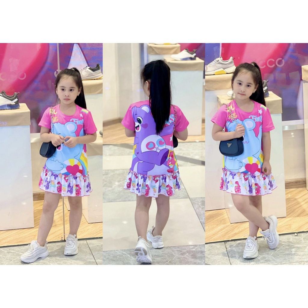 Đầm đuôi cá thun lạnh xinh xắn cho bé gái - Váy trẻ em