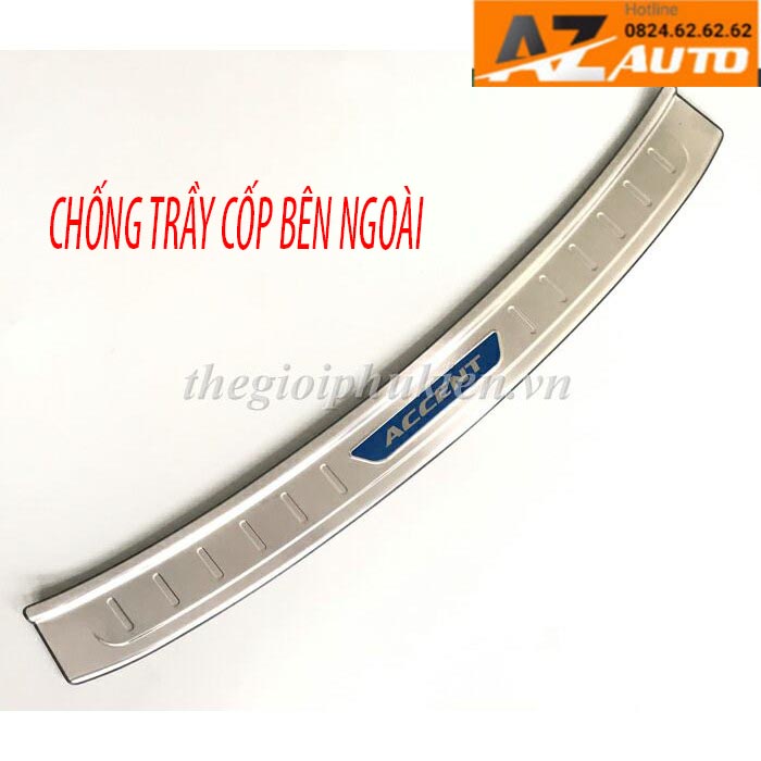 Chống trầy cốp Hyundai Accent 2018-2022 – INOX(hàng cao cấp)