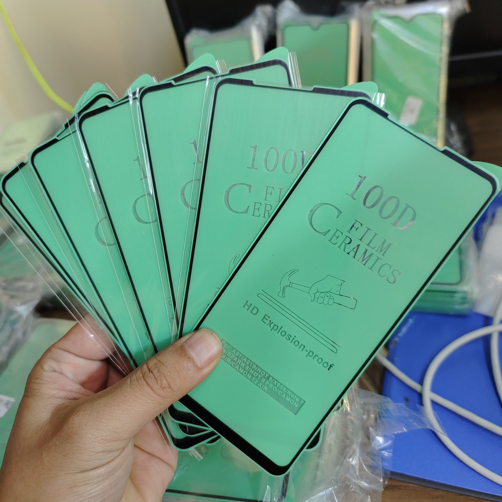 Miếng dán kính cường lực full màn hình Oppo|Cường lực dẻo 100D full màn hình|Cường lực chống mẻ vỡ viền siêu mỏng