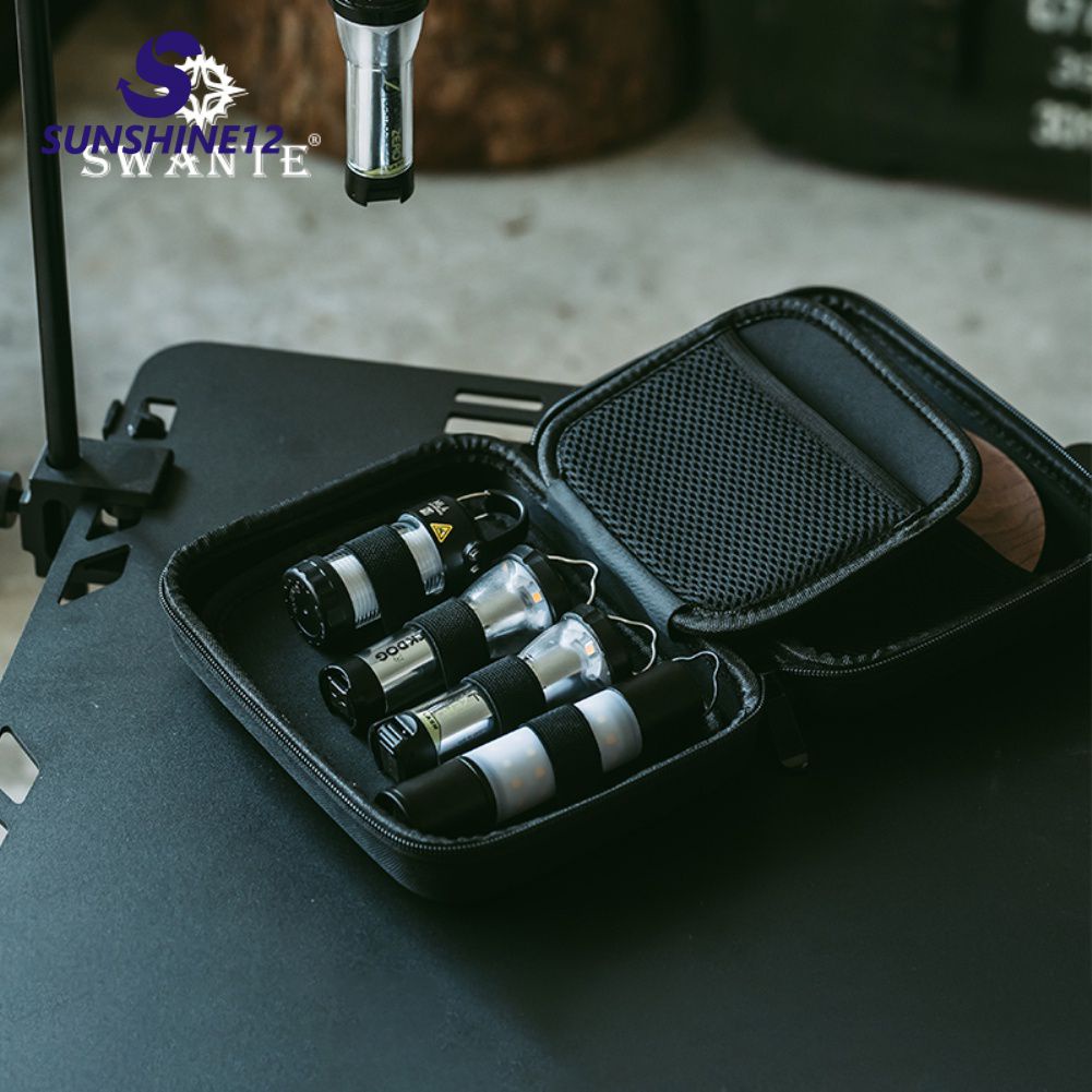 【Fast Delivery】 Swante Đèn Túi Lưu Trữ Nhẹ Đui Đèn Lưu Trữ Ghz Tianhuo Ml4 Cắm Trại Ngoài Trời Đèn Túi Eva Túi